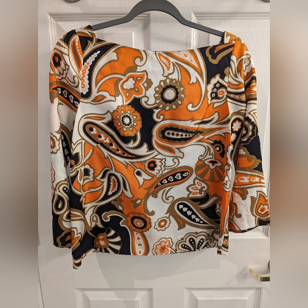 J Crew Mod blouse - size 4 - multi color